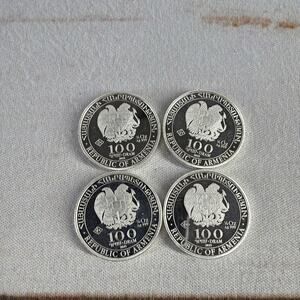 2025 Armenia Noah’s Ark Coin Lot of 4 1/4oz .999 Fine Silver 100 Drams